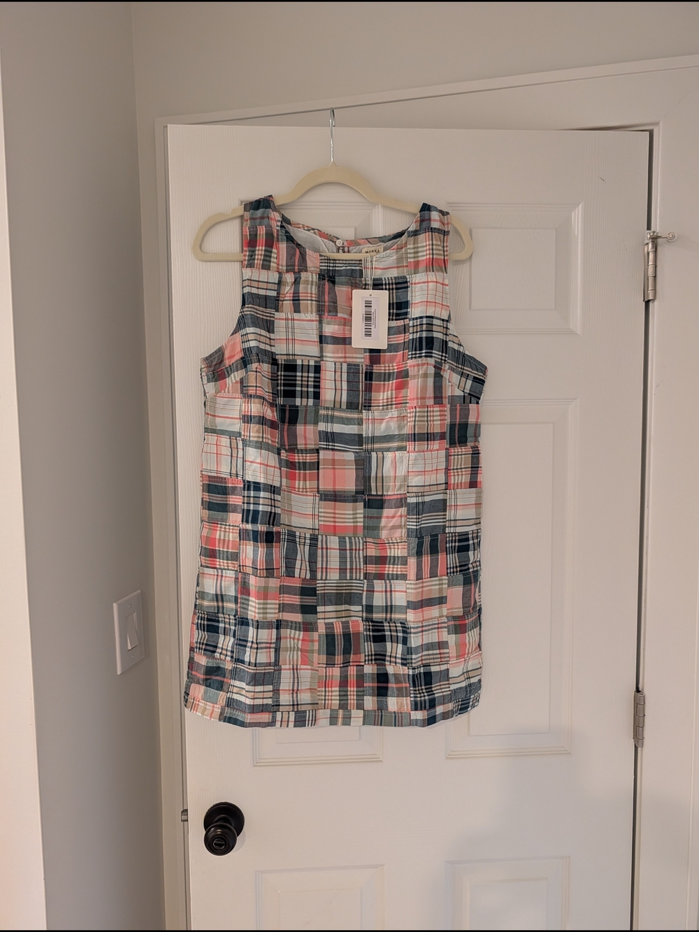 Marea Madras Patchwork Shift Dress - Picture 3 of 3